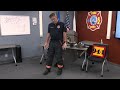 Firefighter John Demonstrates Firefighter Turnout Gear