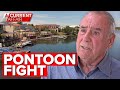 Lakeside residents accused of trespassing with own pontoons | A Current Affair