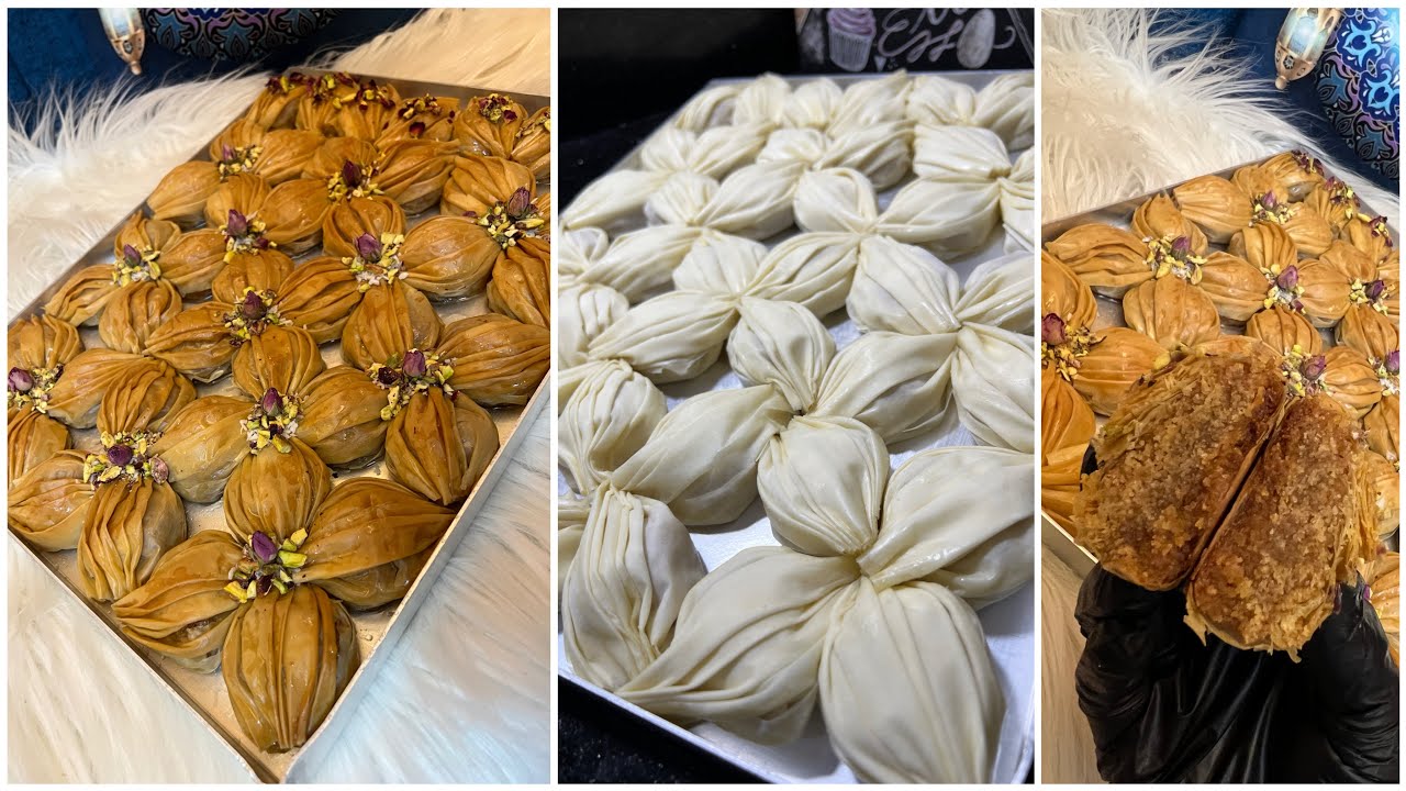 ماشوفتش حد عملها بالاتقان ده⁉️جلاش تركي او بقلاوه بحشو البسبوسه حاجه خيال😋مقرمشه وبتدوب ف البؤء