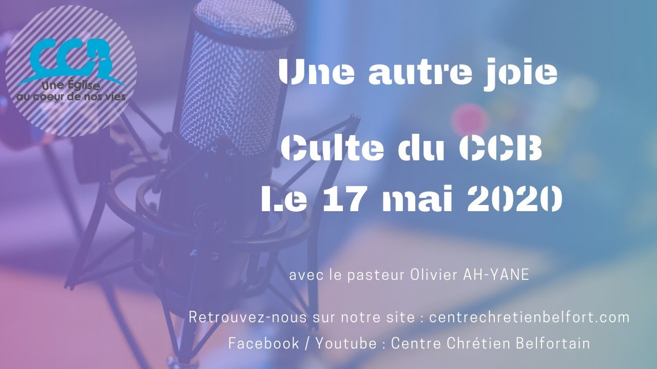 Une autre joie - Culte live du CCB