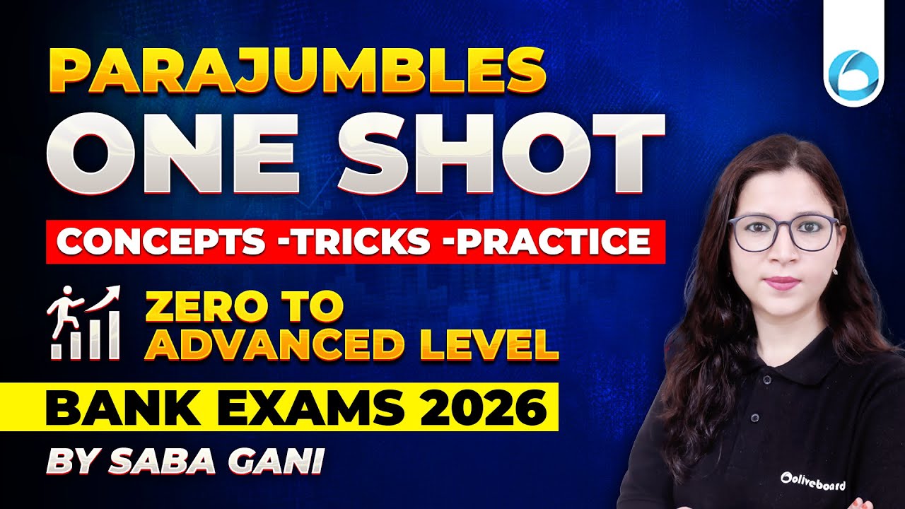 Parajumbles ONE SHOT for Bank & Insurance Exams 2026 | Tricks + Practice | English by Saba Gani