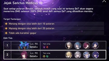 [Honkai Star Rail] Memory Of Chaos 10 - 1.2.3 Traces of Sanctus Medicus - E0 Kafka E0 Seele [MoC 10]