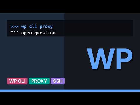 Wordpress: WP-CLI alias: connect with ssh proxy