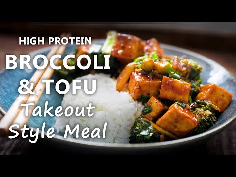 Tofu Broccoli Stir Fry Recipe Takeout Style  HIGH PROTEIN Meals for Vegetarian and Vegan Diet