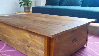mesa de centro vintage. tipo arcon http://mesascentroacero.es/
