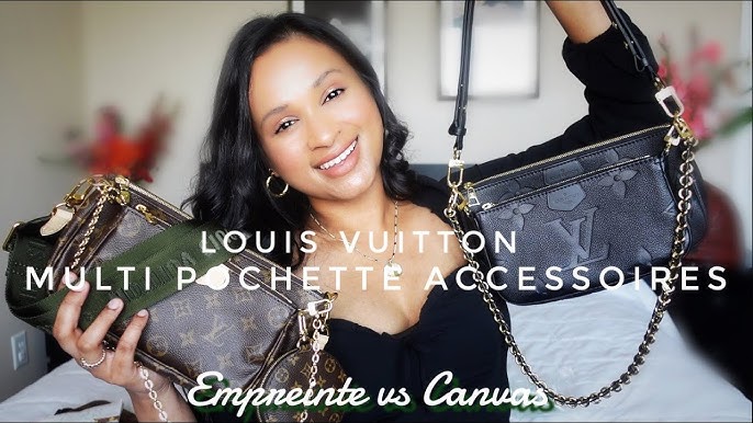 Louis Vuitton Multi Pochette Accessoires Black Monogram Empreinte