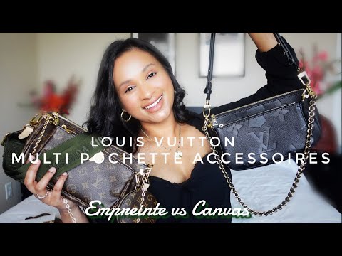 Mini Pochette Accessoires - Black Empreinte