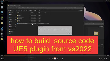 how to build source ue5 plugin from ide