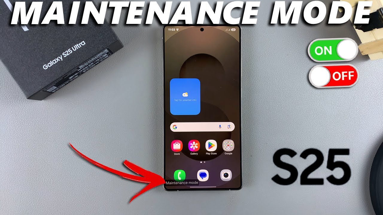 How To Turn Maintenance Mode ON / OFF On Samsung Galaxy S25 / S25 Ultra ...