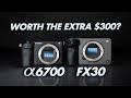 Sony a6700 vs sony fx30  best camera for content creators