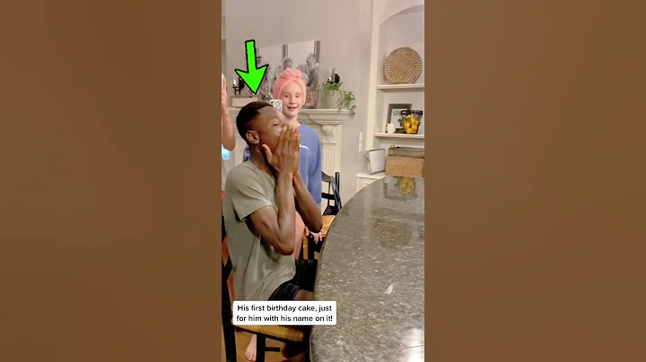 養子縁組された後の少年の驚きの反応🥰#shorts