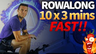 Famous 10 x 3 minutes Indoor rowing Workout - Fast Row - 10KW4S3 Wealth