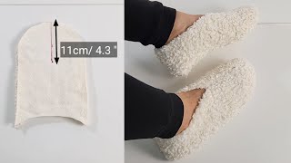 Few people know how easy to sew these slippers | Sewing ideas