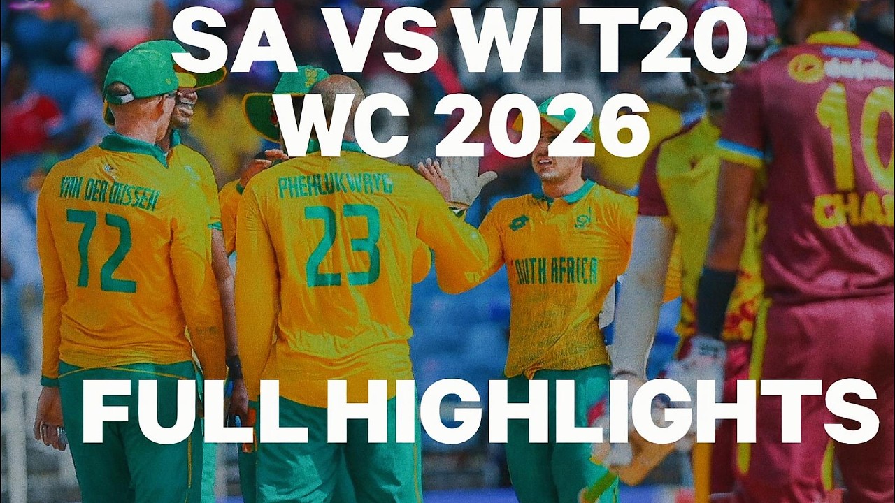 South Africa Vs West Indies Icc T20 World Cup 2026 Full Highlights | Super 8 SA VS WI HIGHLIGHTS