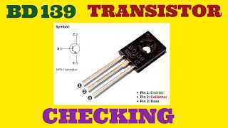 BD 139 TRANSISTOR CHECKING#mukulchopra