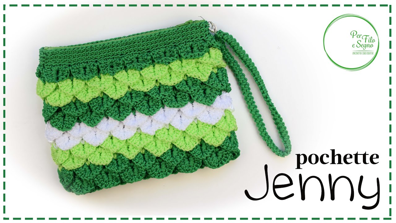 Tutorial - Pochette Jenny (punto coccodrillo)
