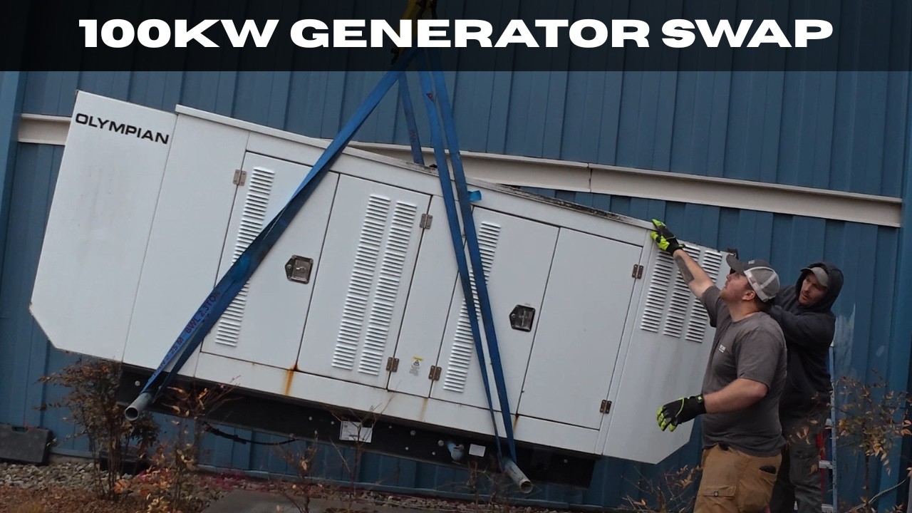 100kW Generator Upgrade | New Cummins + Transfer Switch