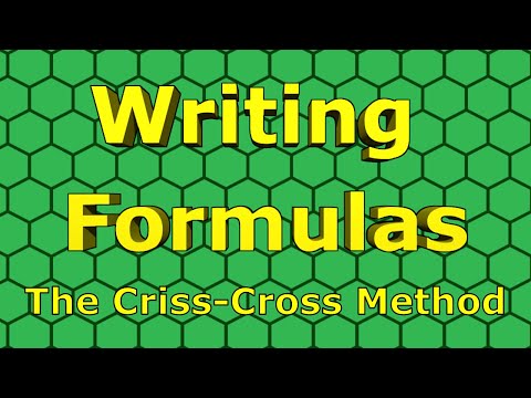 Video: Hoe schrijf je formules met de Criss Cross-methode?