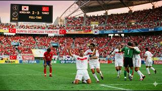 2. Yarı 2002 Dünya Kupası’nın En Duygusal Maçı! | Güney Kore 2-3 Türkiye (Özet & Goller)