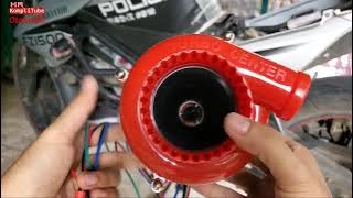 Try installing a fake electric turbo on your motorbike