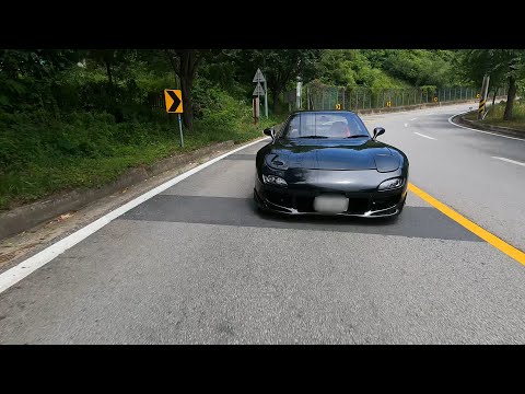 아름답게 달리는 30년된 RX7 <strong>FD3S</strong> 로터리엔진 마쯔다 #호명산 #와인딩 #RX7