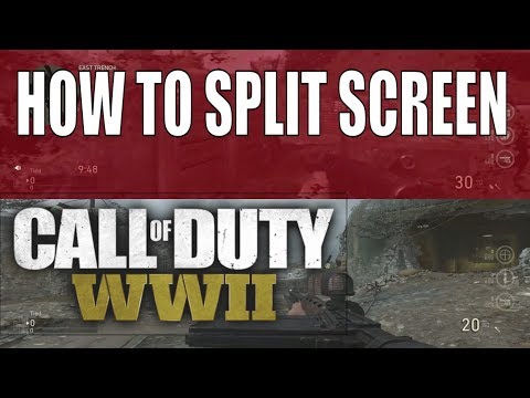 HOW TO SPLIT SCREEN IN WWII PRIVATE MATCH & LOCAL PLAY ON XBOX ONE & PS4! 