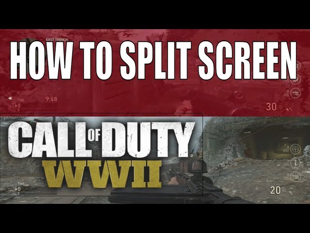 HOW TO SPLIT SCREEN IN WWII MULTIPLAYER, NAZI ZOMBIES & LOCAL PLAY ON PS4 &  XBOX ONE (COD WW2) 