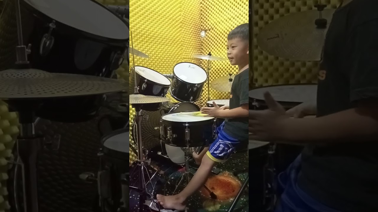 Ethan Han practice Rockschool Grade Debut Drums for exam