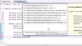 Java Programming Tutorial 72 Multiple Selection List