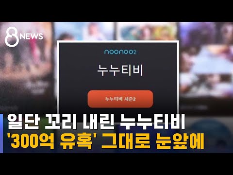 누누티비, 광고 수익만 300억…&quot;시즌2 종료&quot; 꼬리 내렸지만 / SBS 8뉴스