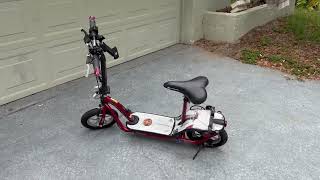 Schwinn S500 Electric Drive Scooter; Lead Acid To Lithium -36v FastScooters Kit; Wire, Show, 1st Run