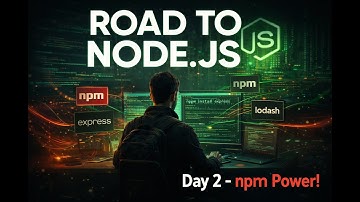 Road to Node.js (Day 2) – npm & package.json Explained | Dependencies, Scripts & Project Setup