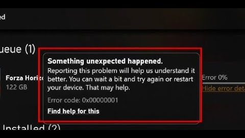 How to Fix Forza Horizon 5 Installation Error Code 0x00000001 On Xbox App Windows 11 & 10
