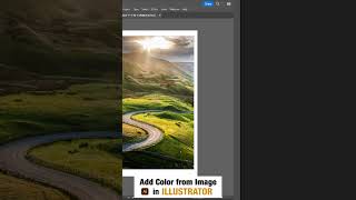 Add Color from Image in Illustrator | #shorts