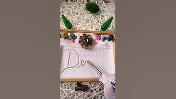 ASMR WRITING ✍️ NAME IN SAND / Zen Garden 🪴Super Soothing and Relaxing 😌 Denise😎