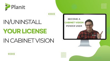 How to Install and Uninstall Your License in Cabinet Vision (Beginner)