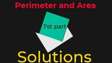 Perimeter and Area /1