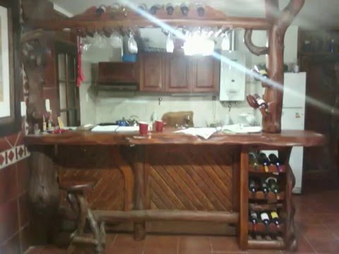 Muebles rusticos.wmv youtube Muebles de madera rusticos con troncos
