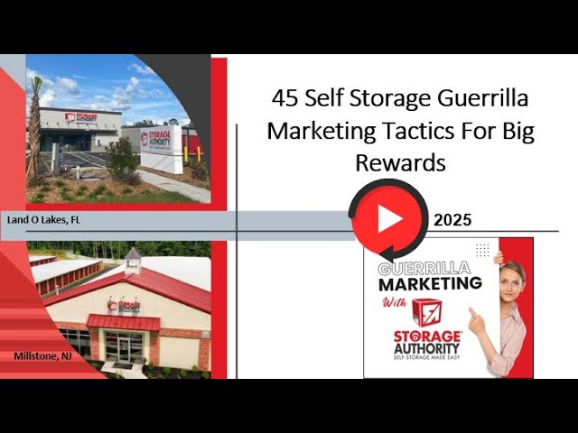 🎯 45 Self-Storage Guerrilla Marketing Tactics For Big Rewards | Webinar Replay