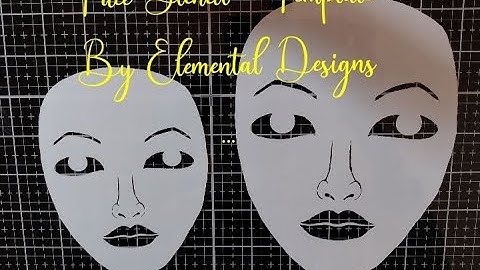 #HappyDayCrafts Face Stencils #ByElementalDesigns #artJournal  #Mixedmedia
