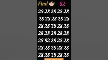 Find 👉 82 odd number puzzle || math reasoning puzzle iq test math #mathematicspuzzles #mathspuzzle
