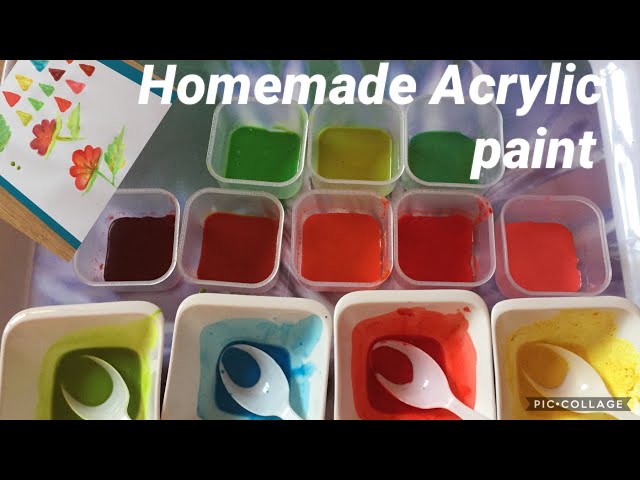 How to make black acrylic paint at home/home made acrylic paint without  food colour/Ash colour paint - …