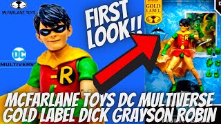 McFarlane Toys DC Multiverse Gold Label Dick Grayson Robin Figure First Look!!