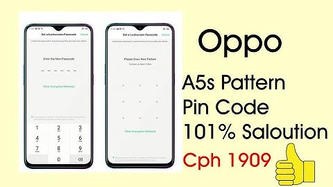 Oppo A5s pin pattern code password saloution just one click cph 1909