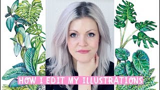 How I Scan & Edit My Illustrations