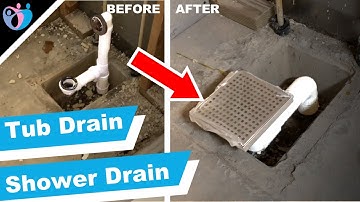 How to convert bathtub drain to a shower drain