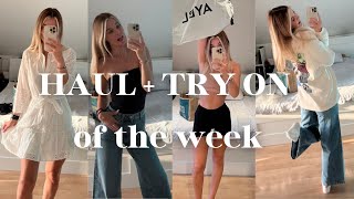 HAUL + TRY ON of the week: Clothes & cosmetics🎀Calvin Klein, Taylor, H&M, Aybl, The body shop, etc.