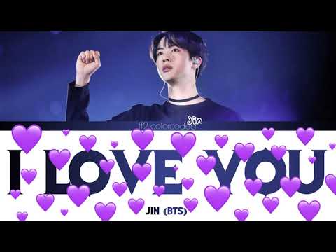 JIN (BTS) - I LOVE YOU (Color Coded Lyrics|ПЕРЕВОД НА РУССКИЙ|КИРИЛЛИЗАЦИЯ) FF2COLORCODED