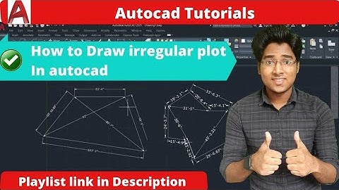 How to draw irregular plot in autocad | design irregular plot in autocad in hindi