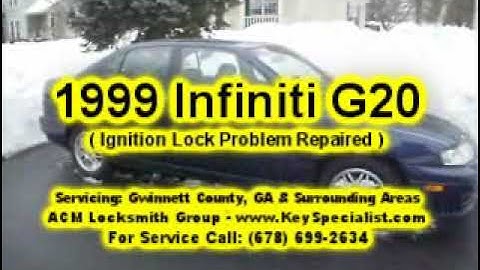 1999 Infiniti G20 - Ignition Lock Problem Solved & Fixed!